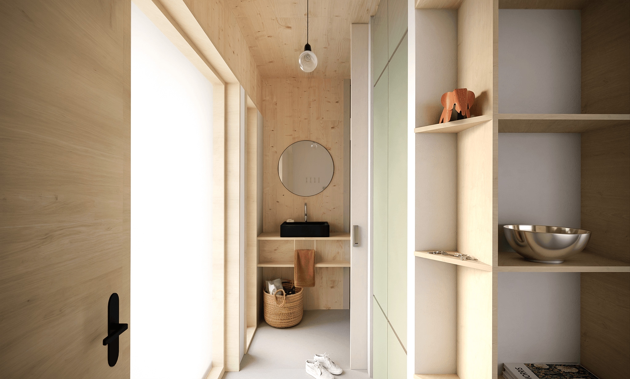 Equinox-system nehézszerkezetes faház Érd Ligetszépe folyosó