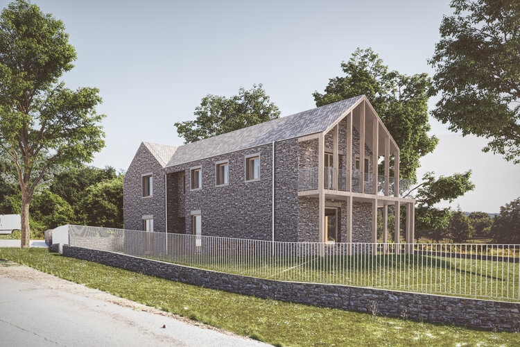 Equinox designed and built this residence and sculptor's workshop in Tihany, Hungary.