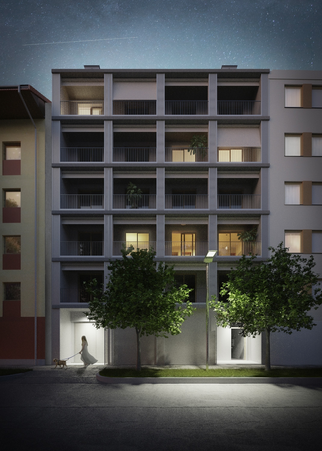 Equinox designed this 16-units multi-residential building in Budapest.