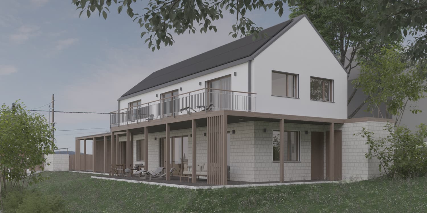 This architectural project of Equinox is situated in Pilisszántó and aims to create a generous yet simplistic, budget-friendly residence.