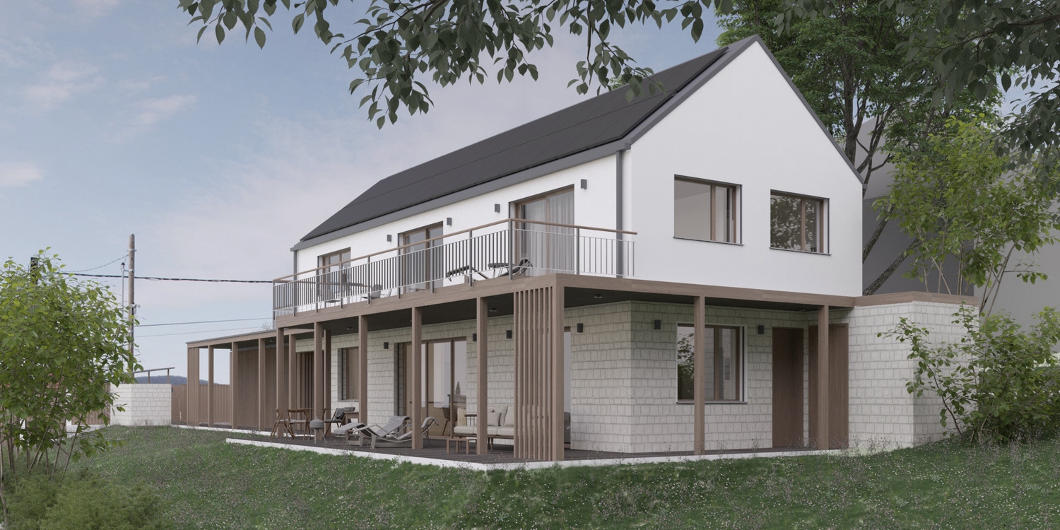 This architectural project of Equinox is situated in Pilisszántó and aims to create a generous yet simplistic, budget-friendly residence.